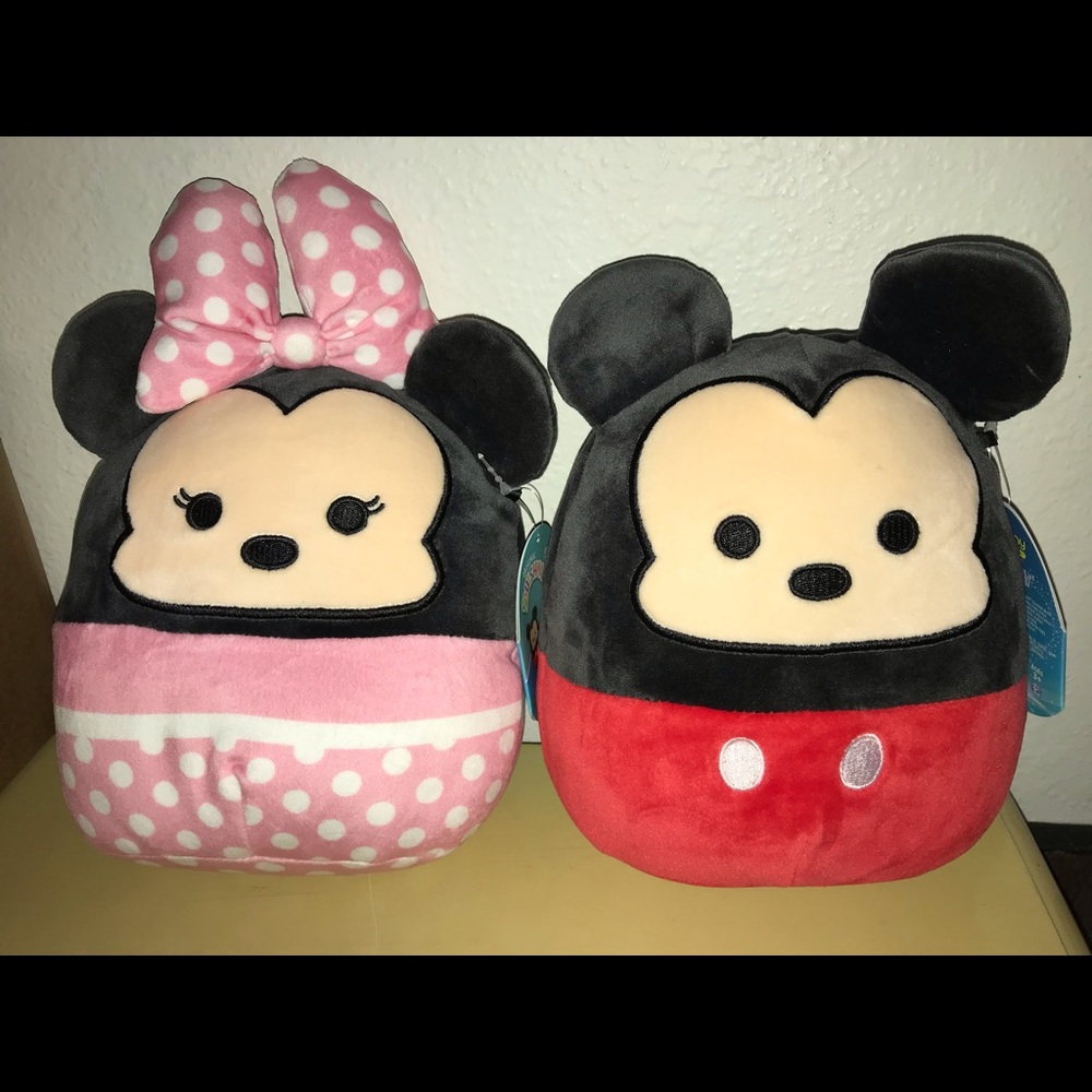 Disney’s Mickey and Minnie Mouse Squishmallow 8” Set NEW